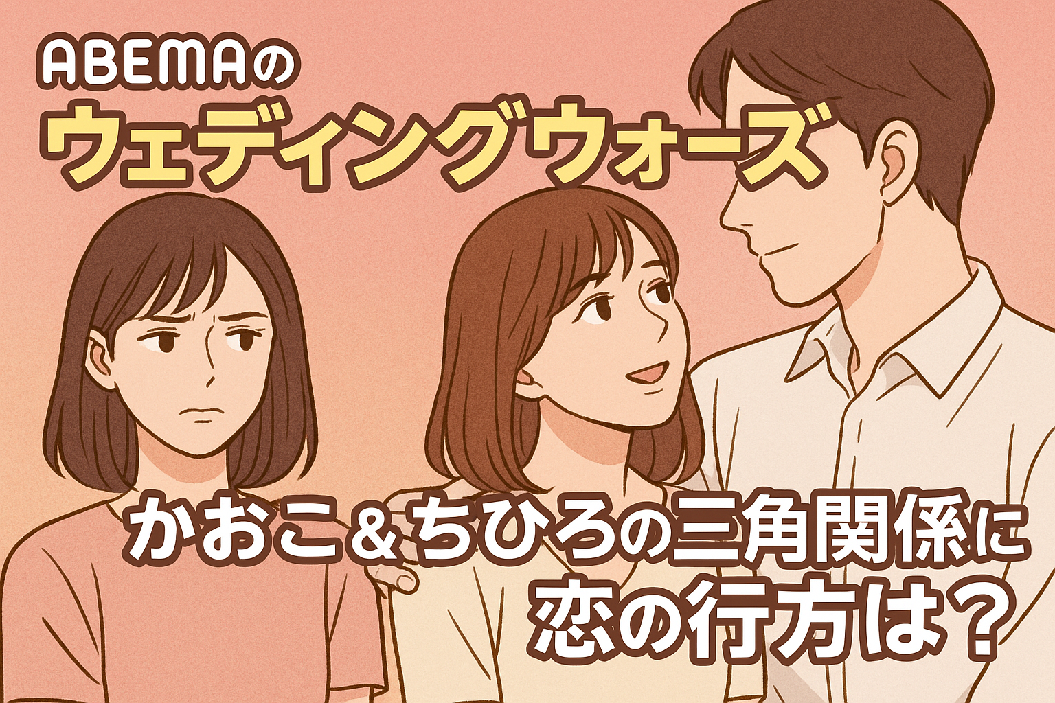 ウェディングウォーズ・かおこ＆ちひろの三角関係に注目！恋の行方は？