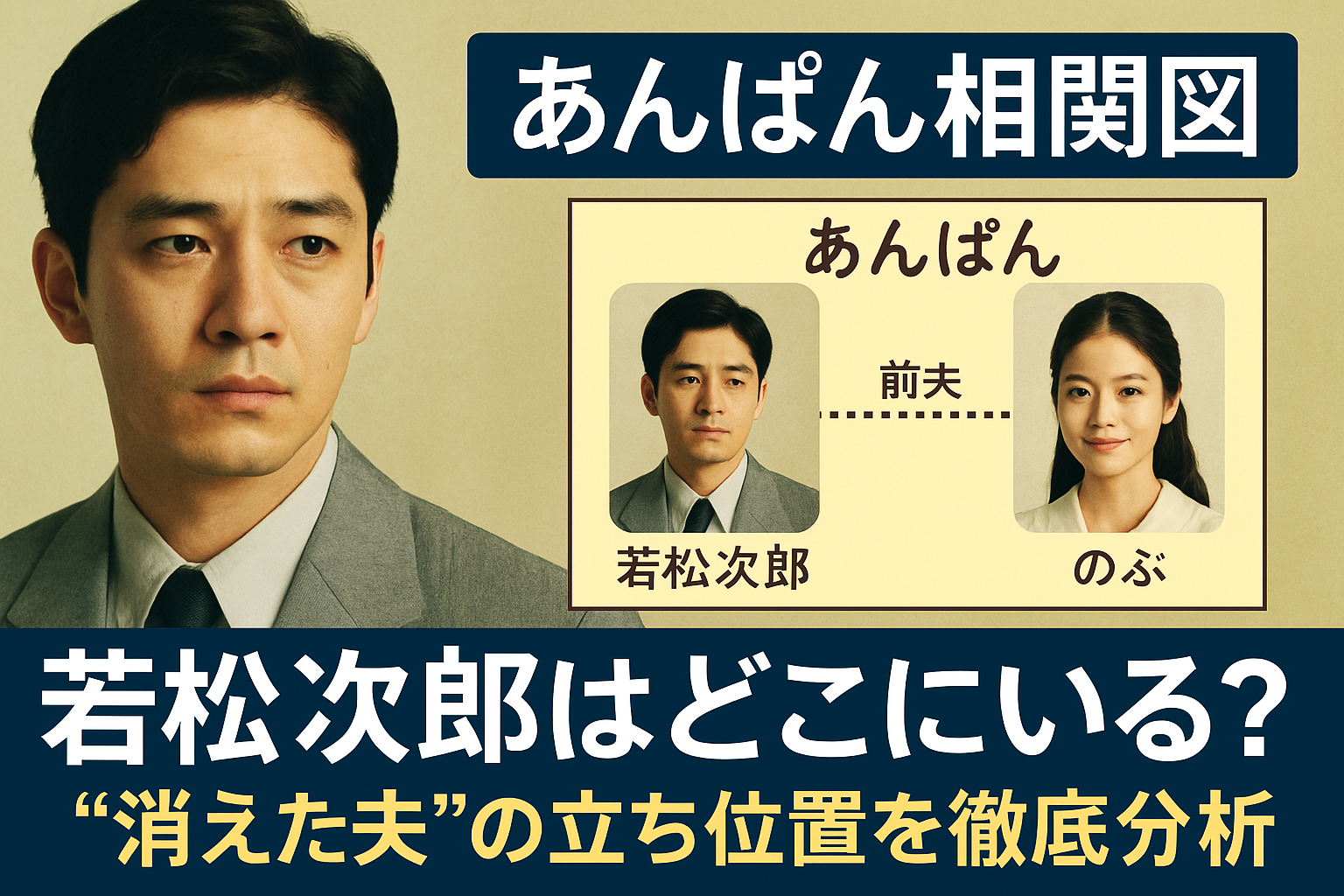 あんぱん相関図｜若松次郎はどこにいる？“消えた夫”の立ち位置を徹底分析