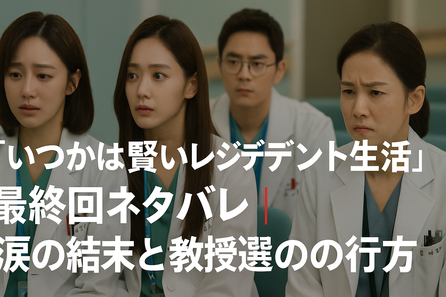 「いつかは賢いレジデント生活」最終回ネタバレ