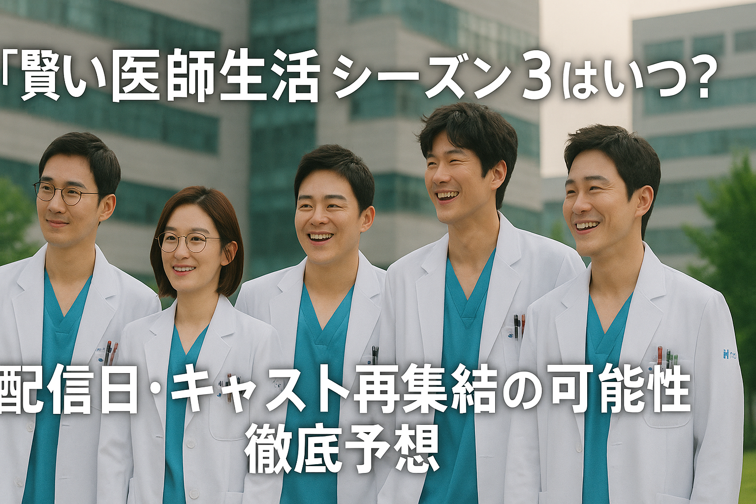 『賢い医師生活』シーズン3はいつ？｜配信日・キャスト再集結の可能性を徹底考察