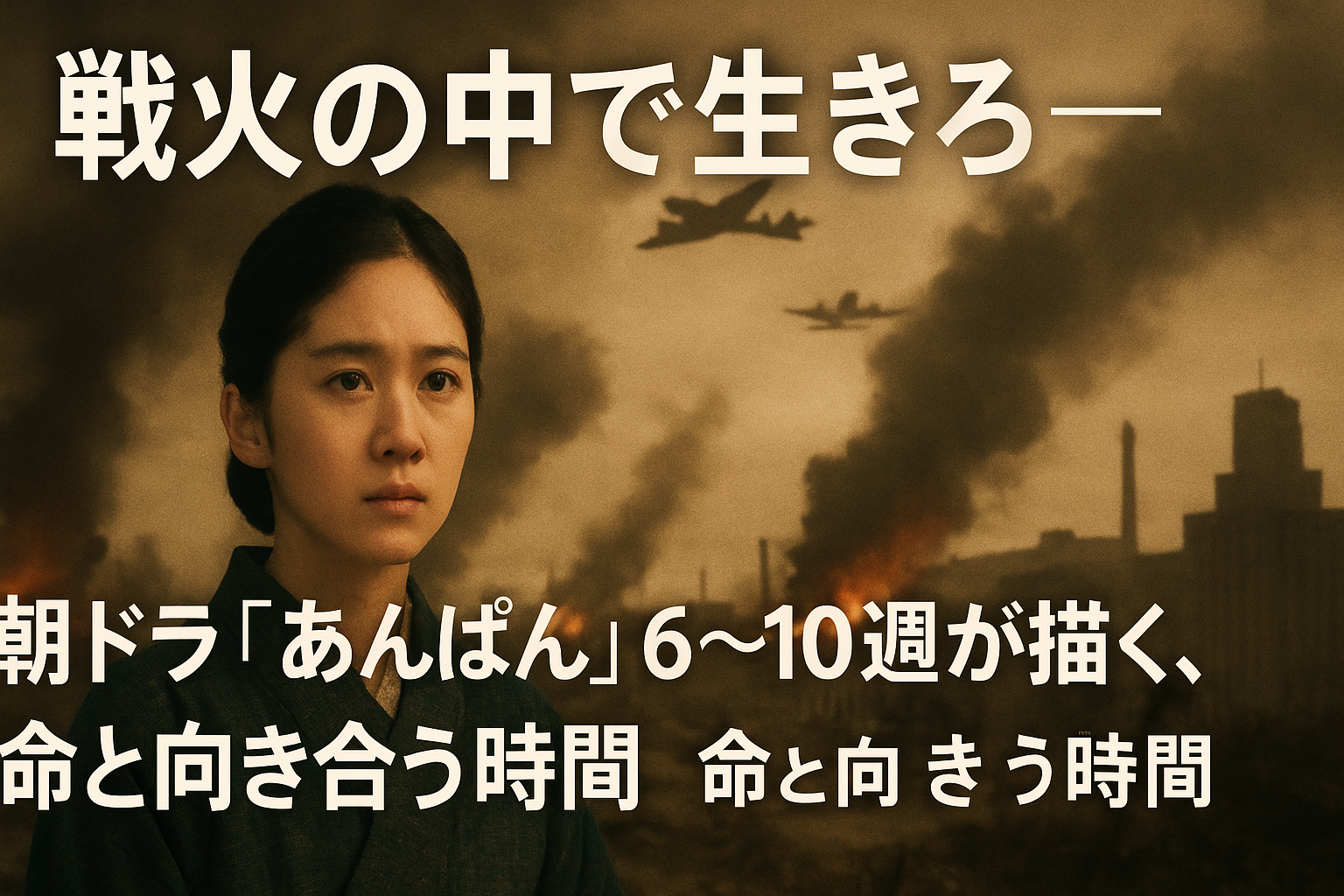 “戦火の中で生きろ”──朝ドラ『あんぱん』6〜10週が描く、命と向き合う時間