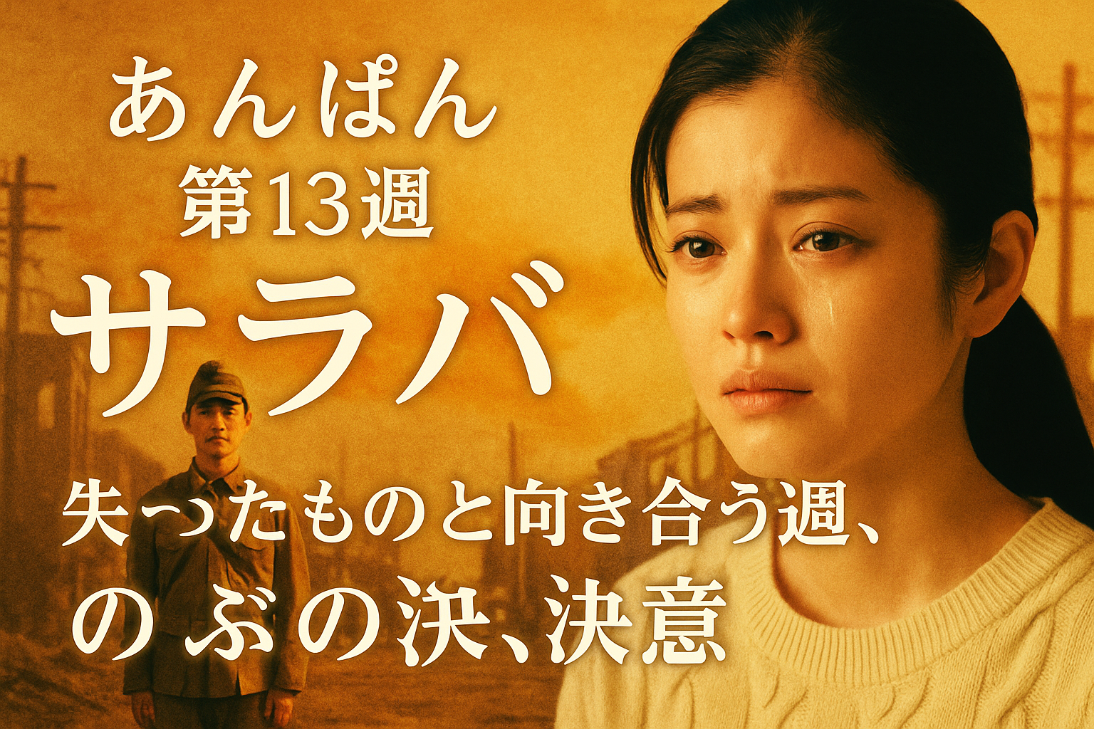 『あんぱん』第13週ネタバレ｜「サラバ」…失ったものと向き合う週、のぶの決意