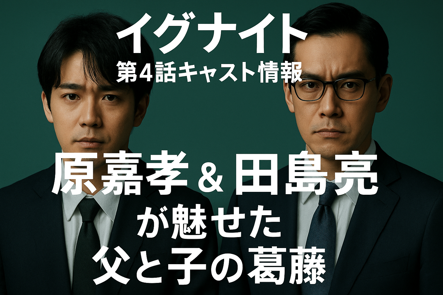 『イグナイト』第4話キャスト情報｜原嘉孝＆田島亮が魅せた父と子の葛藤