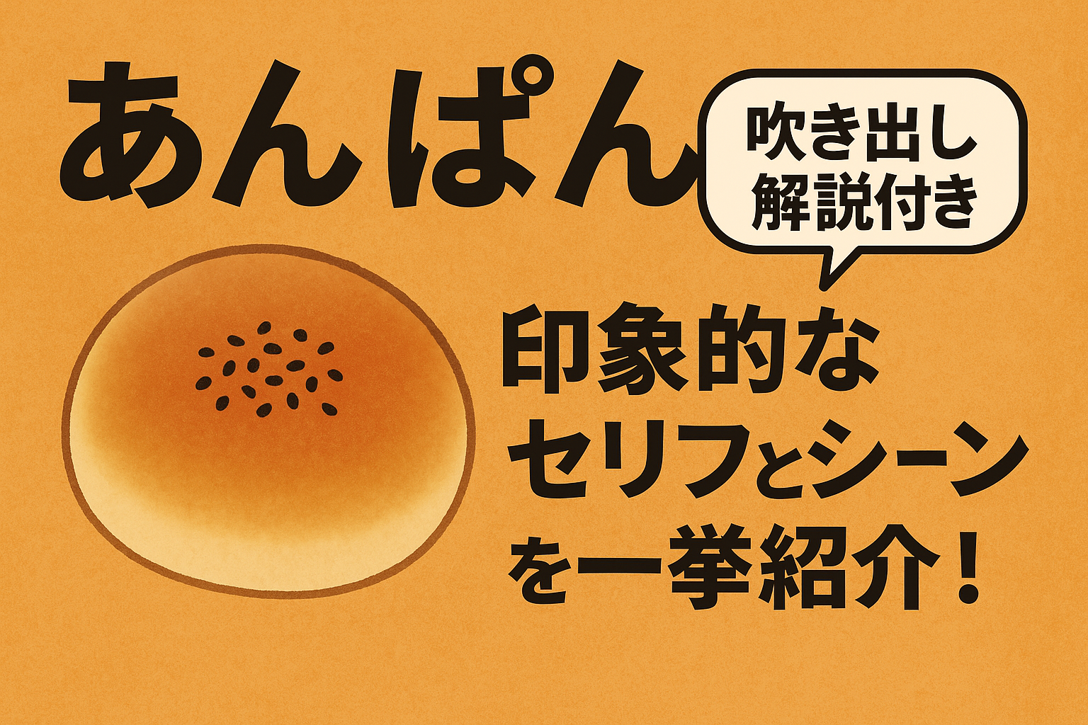 あんぱん 吹き出しで読む感動セリフと名シーン集