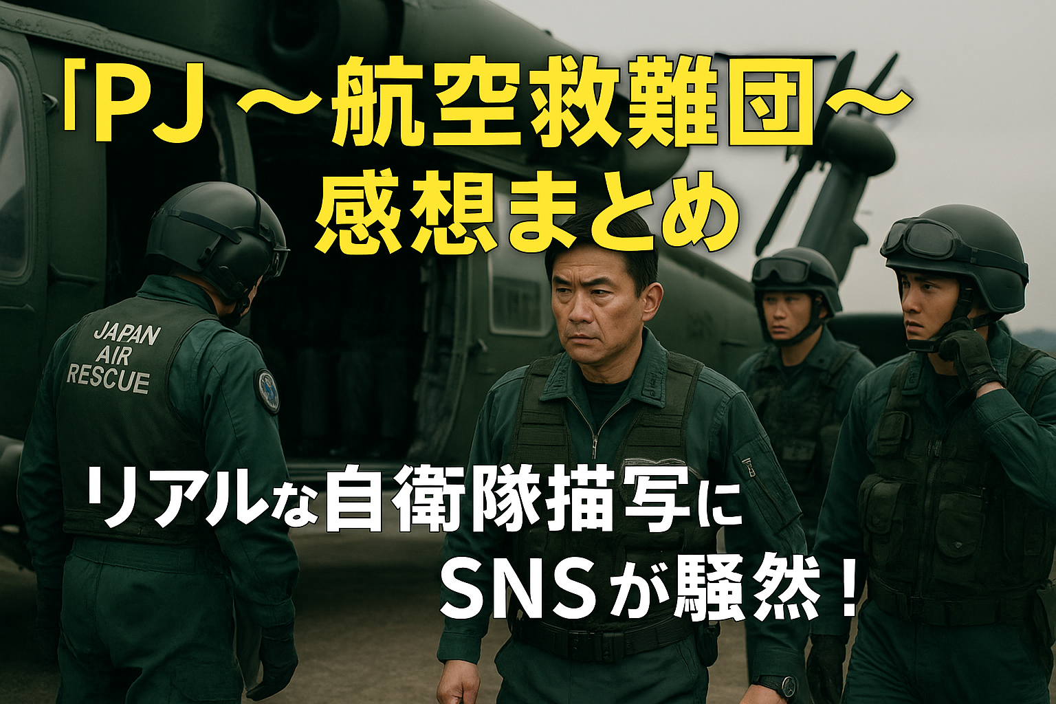 『PJ ～航空救難団～』感想まとめ｜リアルな自衛隊描写にSNSが騒然！