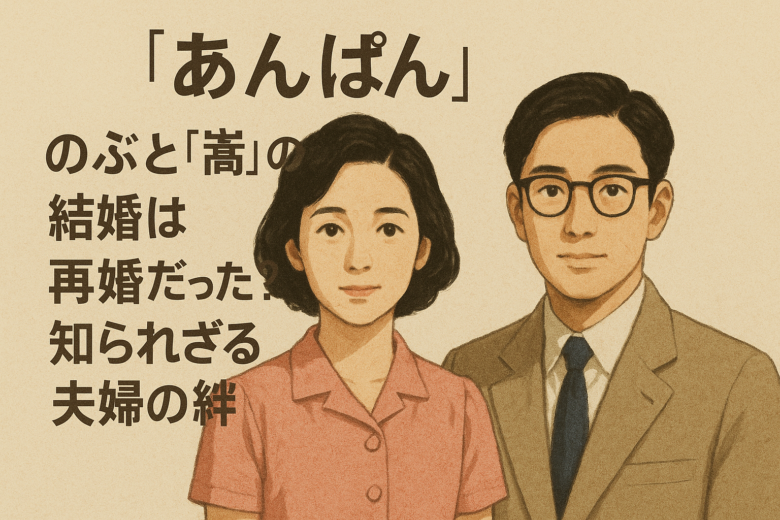 あんぱん“のぶ”と“嵩”の結婚は再婚だった？知られざる夫婦の絆