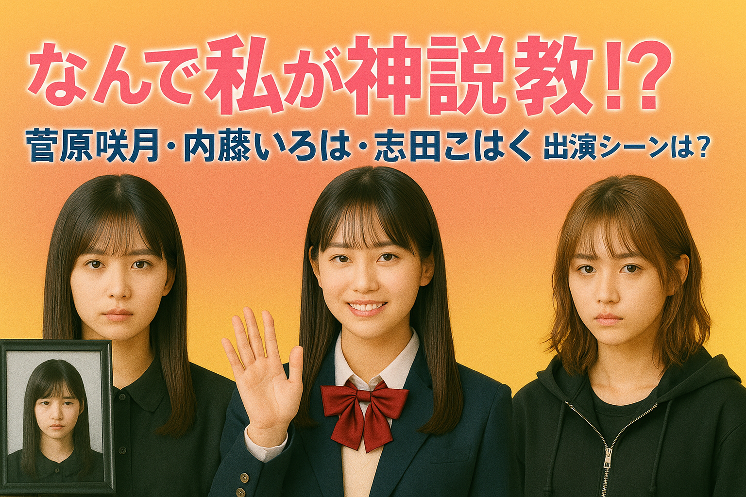 なんで私が神説教!?で菅原咲月と志田こはくの出演シーンは？