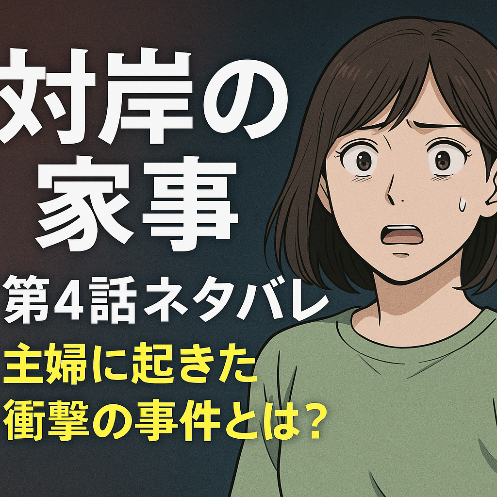 『対岸の家事』第4話ネタバレ｜主婦に起きた衝撃の事件とは？