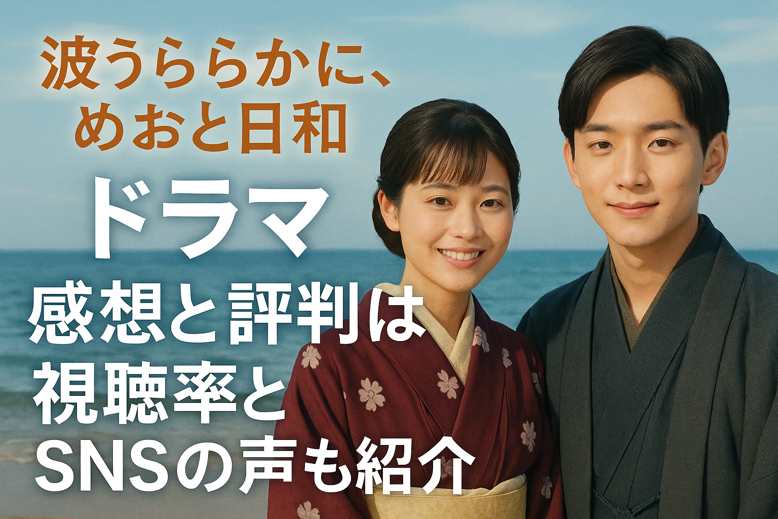 『波うらかに、めおと日和』ドラマの感想と評判は？視聴率とSNSの声も紹介