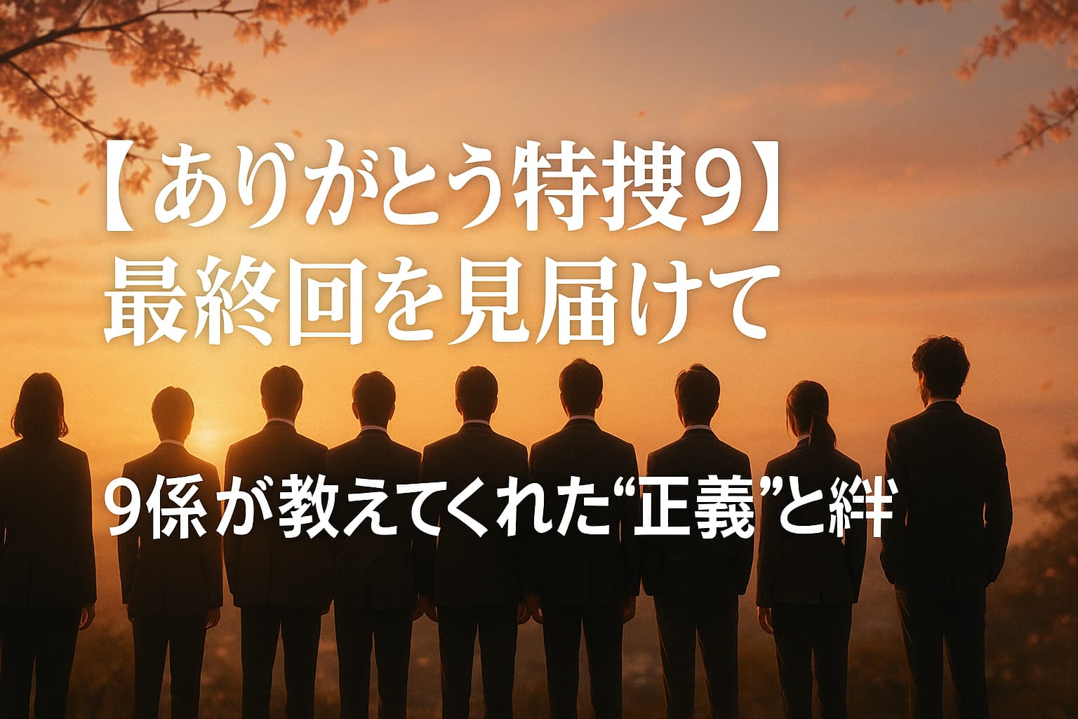 【ありがとう特捜9】最終回を見届けて｜9係が教えてくれた“正義”と“絆”