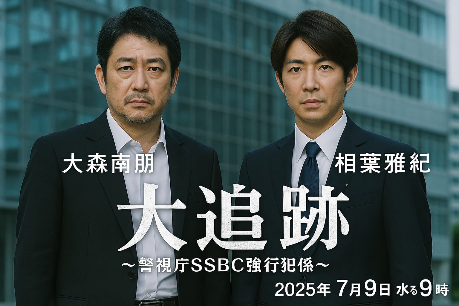 『特捜9』の後に始まる新ドラマは？相葉雅紀×大森南朋『大追跡』とは