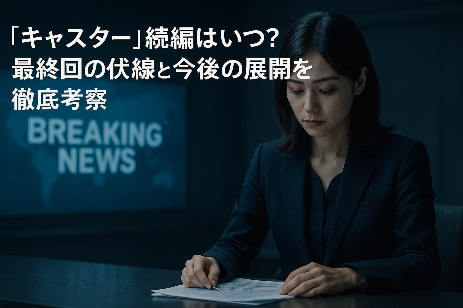 『キャスター』続編はいつ？最終回の伏線と今後の展開を徹底考察