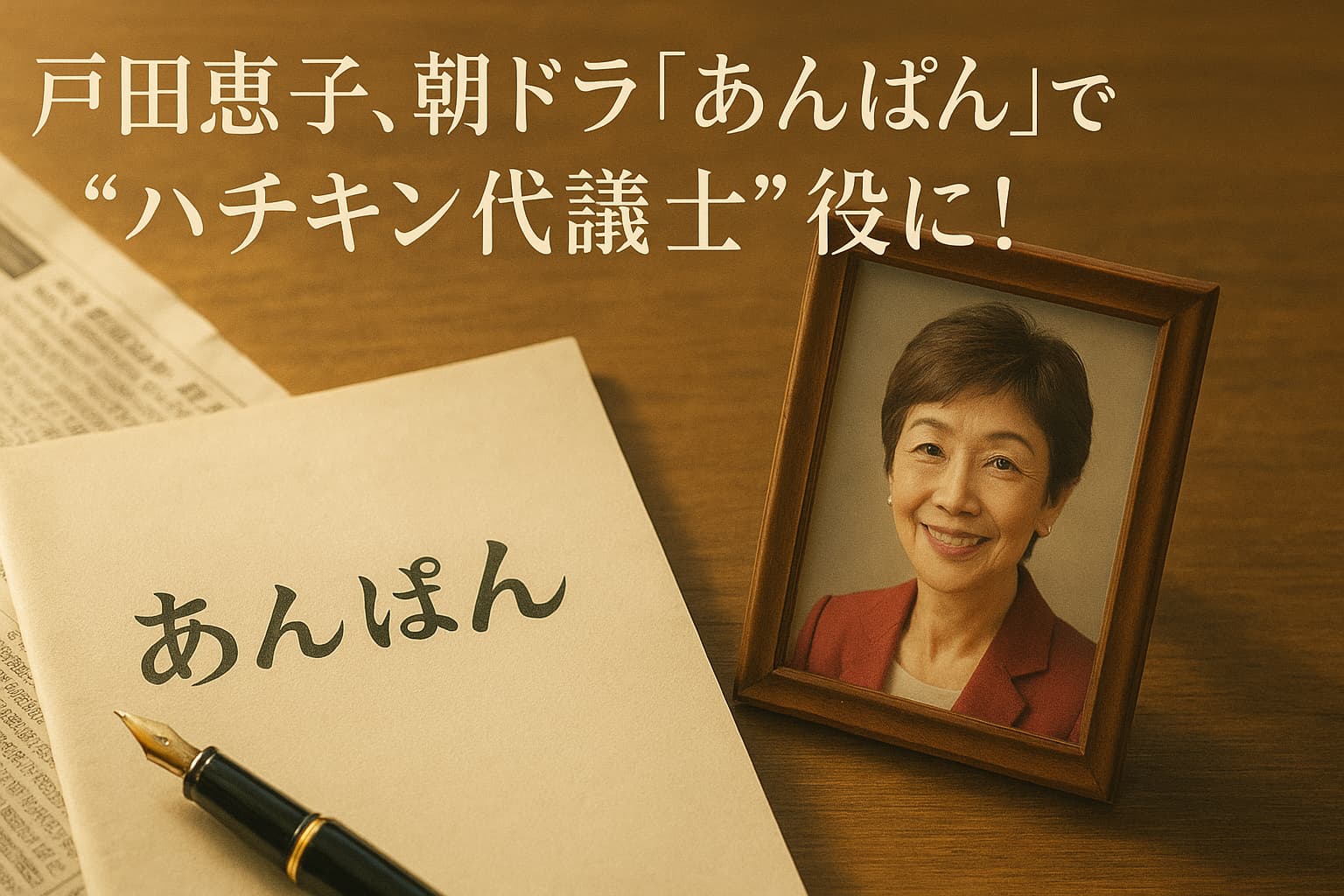 戸田恵子、朝ドラ『あんぱん』で“ハチキン代議士”役に！アンパンマン声優から6度目の登場