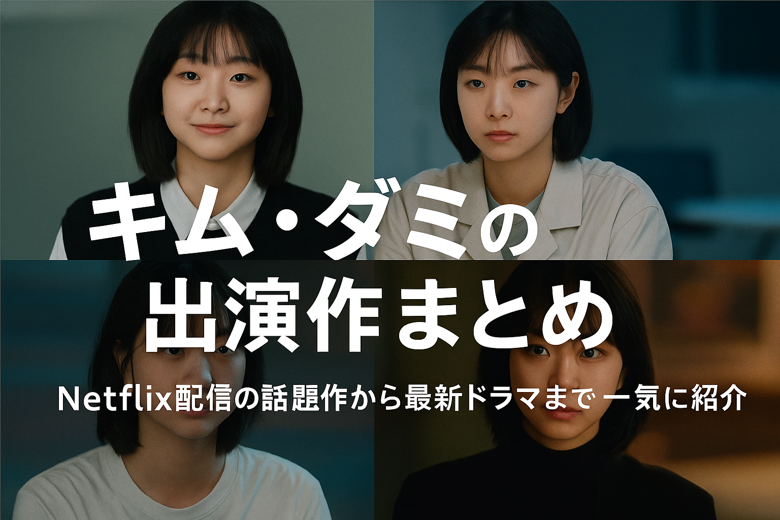 キム・ダミの出演作まとめ｜Netflix配信の話題作から最新ドラマまで一気に紹介