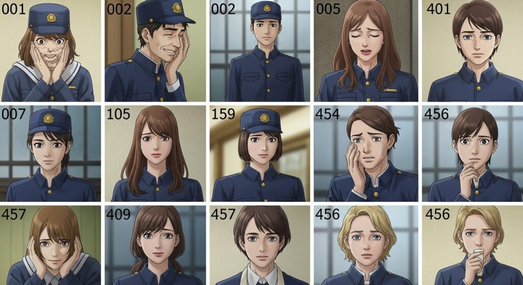番号別キャスト一覧｜001〜456の顔と運命