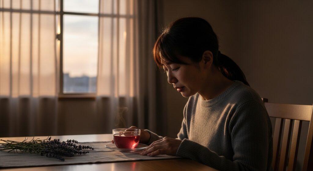 ラベンダーティーと“記憶の香り”──万琴のハッとした表情の真意