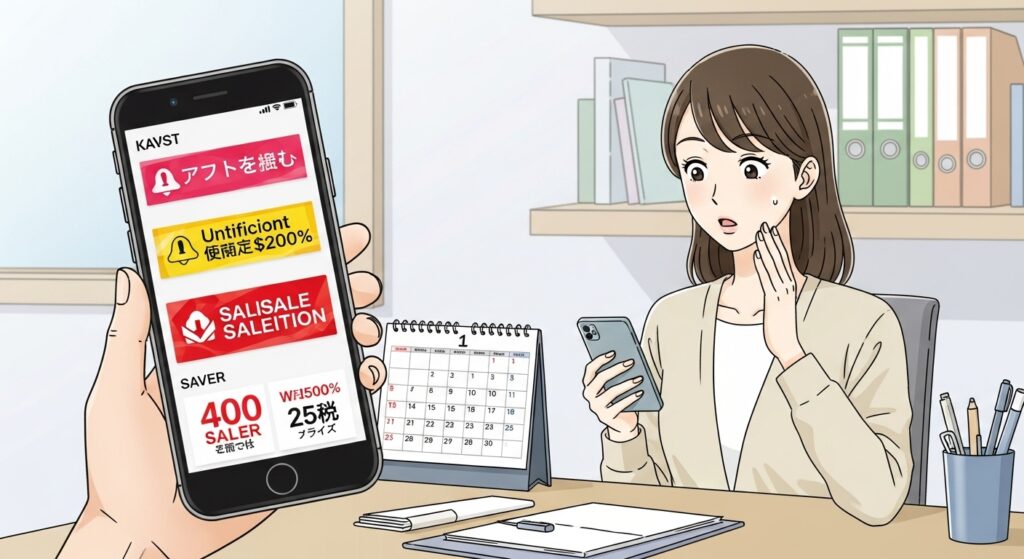 キャンペーン＆セール情報のチェック方法
